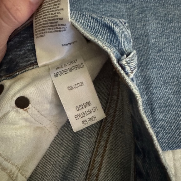 Agolde 90s Pinch Waist High Rise Denim Jeans - Picture 5 of 7